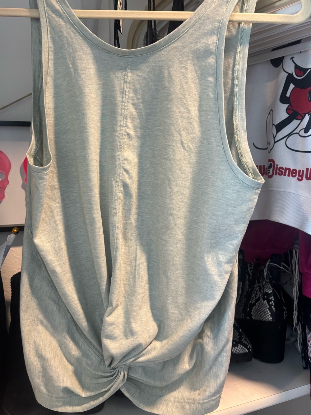 Athleta Light Sage Twist-Front Tank Top
